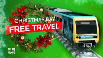 Free travel for Victorians on Christmas Day and New Year's Eve | 9 News Australia