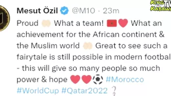 Celebrity reactions after Morocco beat Portugal - Shakira, Elon Musk, Mesut Ozil