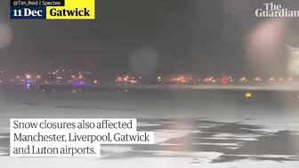 Travel disruption as heavy snow blankets parts of UK