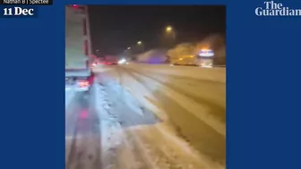 Travel disruption as heavy snow blankets parts of UK