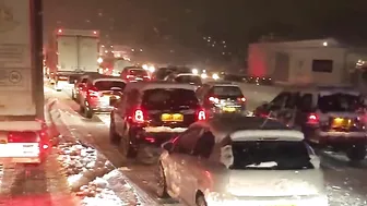 Watch: Heavy London Snowfall Leads To Intense Travel Delays