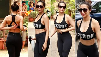 కెవ్వు కేక పోరి???? Malaika Arora Latest STUNNING Looks At Diva Yoga Bandra | Pawan Kalyan | FilmyLooks