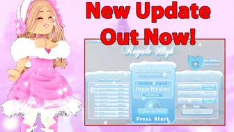 NEW Snowflake Mini Game Arrival Screen Update Out Now Royale High Update