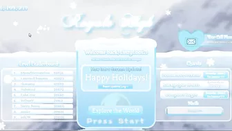 NEW Snowflake Mini Game Arrival Screen Update Out Now Royale High Update