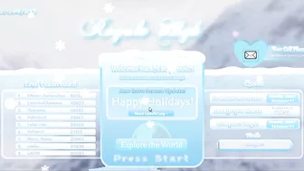 NEW Snowflake Mini Game Arrival Screen Update Out Now Royale High Update