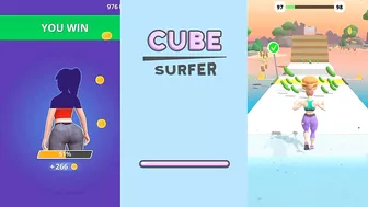 ☑️ Twerk Run-Fat 2 Fit-Cube Surfer-All Levels Android,ios Gameplay