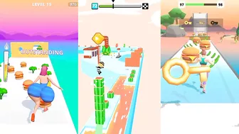 ☑️ Twerk Run-Fat 2 Fit-Cube Surfer-All Levels Android,ios Gameplay