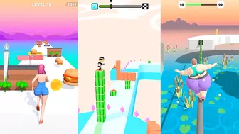 ☑️ Twerk Run-Fat 2 Fit-Cube Surfer-All Levels Android,ios Gameplay