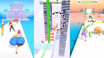 ☑️ Twerk Run-Fat 2 Fit-Cube Surfer-All Levels Android,ios Gameplay