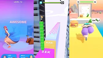 ☑️ Twerk Run-Fat 2 Fit-Cube Surfer-All Levels Android,ios Gameplay