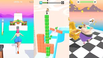 ☑️ Twerk Run-Fat 2 Fit-Cube Surfer-All Levels Android,ios Gameplay