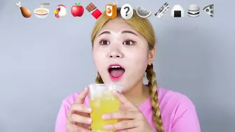 TIKTOK EMOJI MUKBANG???? ???????????????????? YES or No Challenge ASMR Eating Emoji Foods challenge by HIU 하이유