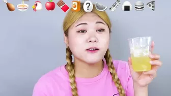 TIKTOK EMOJI MUKBANG???? ???????????????????? YES or No Challenge ASMR Eating Emoji Foods challenge by HIU 하이유