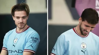 GREALISH vs DIAS: TIRE PONG! | Man City stars get Competitive! | Nexen Tire Challenge