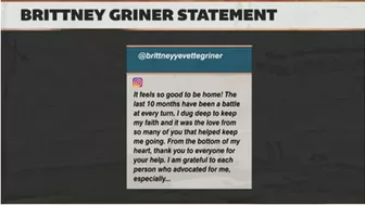 Brittney Griner posts a statement on Instagram following her release | First Take