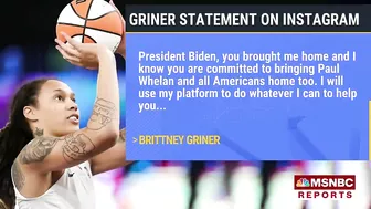 Brittney Griner Thanks Biden, Fans In First Instagram Post Since Return To U.S.