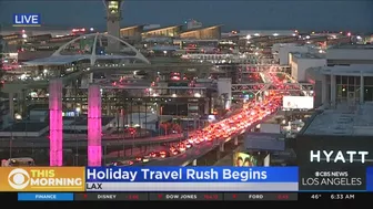 Holiday travel rush begins