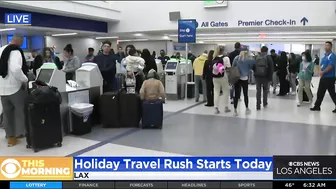 Holiday travel rush begins