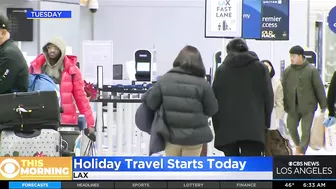 Holiday travel rush begins