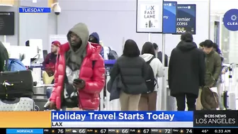 Holiday travel rush begins