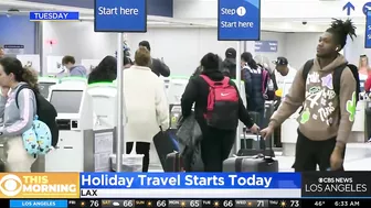 Holiday travel rush begins