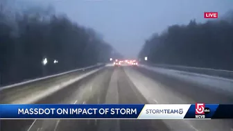 MassDOT warns of tricky travel during peak of storm