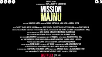 Mission Majnu | Sidharth Malhotra, Rashmika Mandanna | Official Teaser | Netflix India