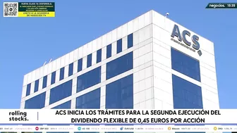 ACS inicia los trámites para la segunda ejecución del dividendo flexible de 0,45 euros por acción