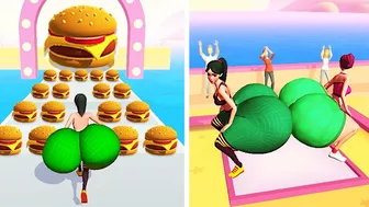 Satisfying Mobile Games - Twerk Race 3D in All Levels Mobile Game iOS, Android Walkthrough Gameplay