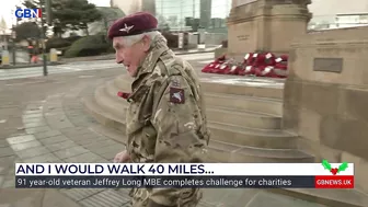 Veteran aged 91 completes 40 mile walking challenge for charity | Anna Riley reports