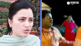 MP Navneet Rana trolled on Bhagawa bikini Issue | Politics | Sakal Media