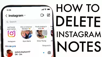 How To Delete Notes On Instagram!