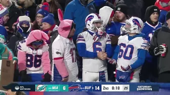 Dolphins-Bills game briefly delayed due to snowballs being thrown on the field