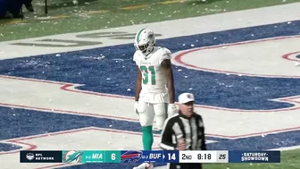 Dolphins-Bills game briefly delayed due to snowballs being thrown on the field