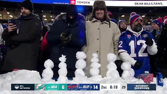 Dolphins-Bills game briefly delayed due to snowballs being thrown on the field