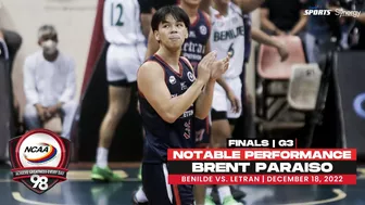 NCAA Season 98 Finals | Notable Performance: Brent Paraiso (Letran vs Benilde) | Game 3