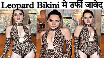 Urfi Javes ने पहना Leopard Bikini | Urfi Javed Latest Look Viral | Viral Video