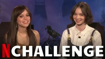 WEDNESDAY Cast Plays The "Who's Most Likely To" Challenge With Jenna Ortega & Emma Myers | Netflix