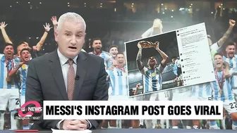 Lionel Messi's celebratory Instagram post goes viral after World Cup win