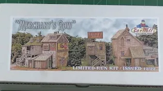 Unboxing Merchants Row by Bar Mills Models in HO Scale - Limited Run Kit