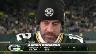 "It's fun to win games" Aaron Rodgers postgame interview Green Bay Packers def. Los Angeles Rams