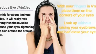 1 Minute Face Yoga To Reduce Eye Wrinkles - Face Yoga Bitesize