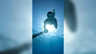 Deep Underwater Girl Swimming | Bikini Girls Swimming In Underwater 125 | Underwater Official 10M