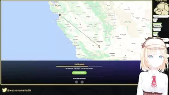 Amelia Accidentally Showing Her Home Town On Stream (Hololive)