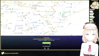 Amelia Accidentally Showing Her Home Town On Stream (Hololive)