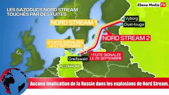 Sabotage de Nord Stream: L`EUROPE regrette d`avoir accusé la Russie.