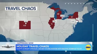 Dangerous winter weather threatens holiday travel l GMA