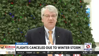 Arctic blast causes travel woes at Orlando airport