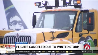 Arctic blast causes travel woes at Orlando airport