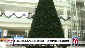 Arctic blast causes travel woes at Orlando airport